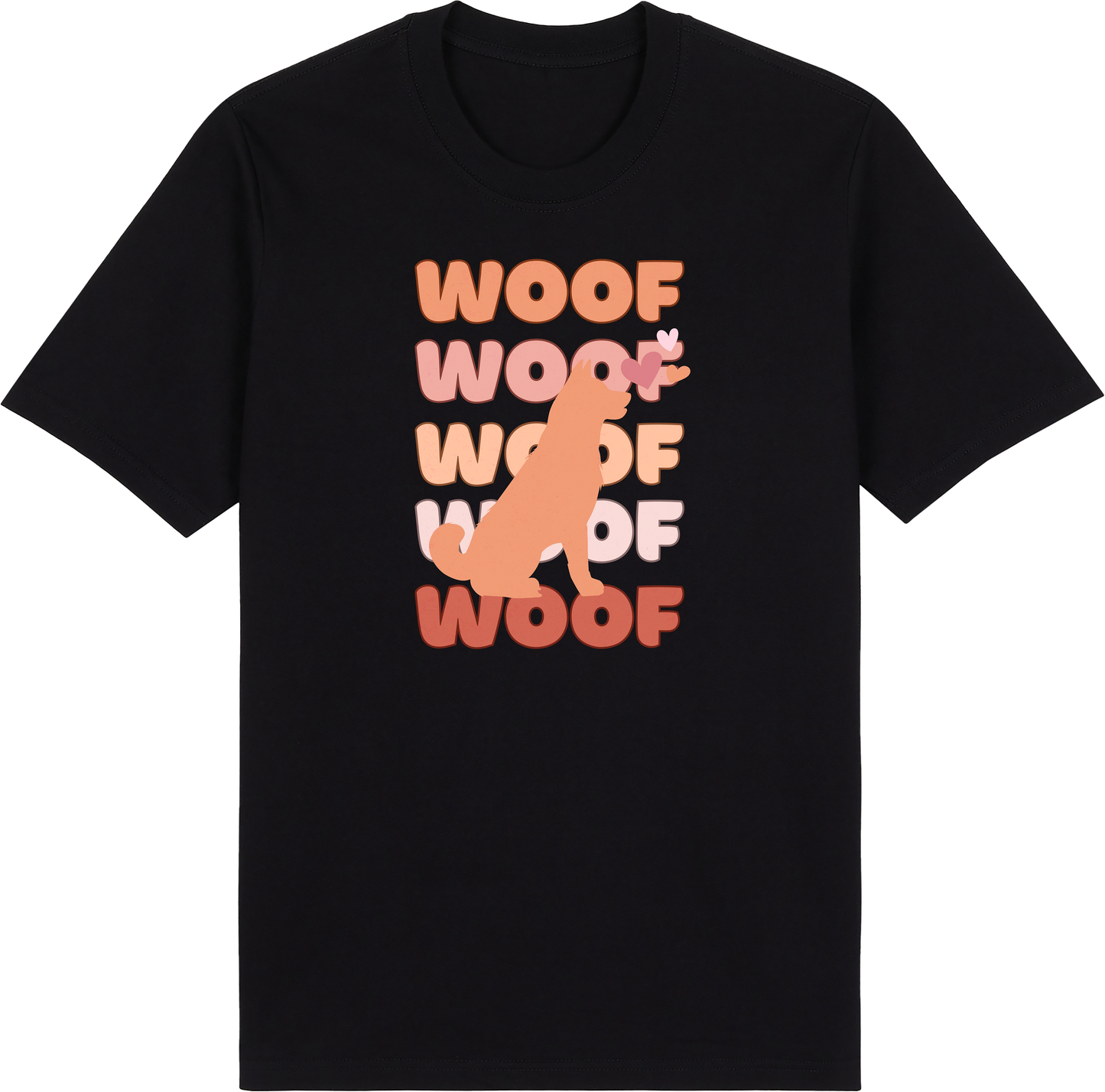 Peach Fuzz Woof by ShiroInu Prints