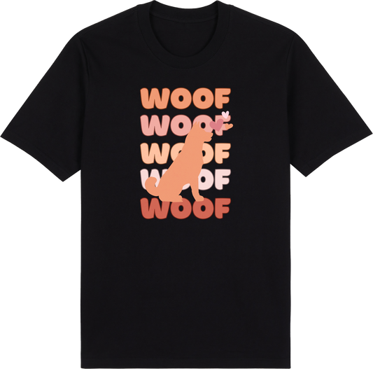 Peach Fuzz Woof by ShiroInu Prints