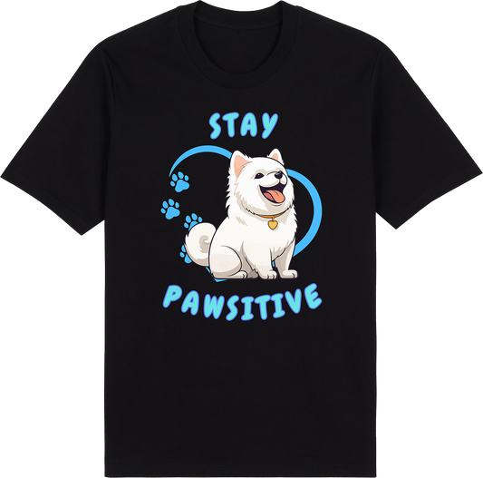 Stay Pawsitive (Dog) by ShiroInu Prints