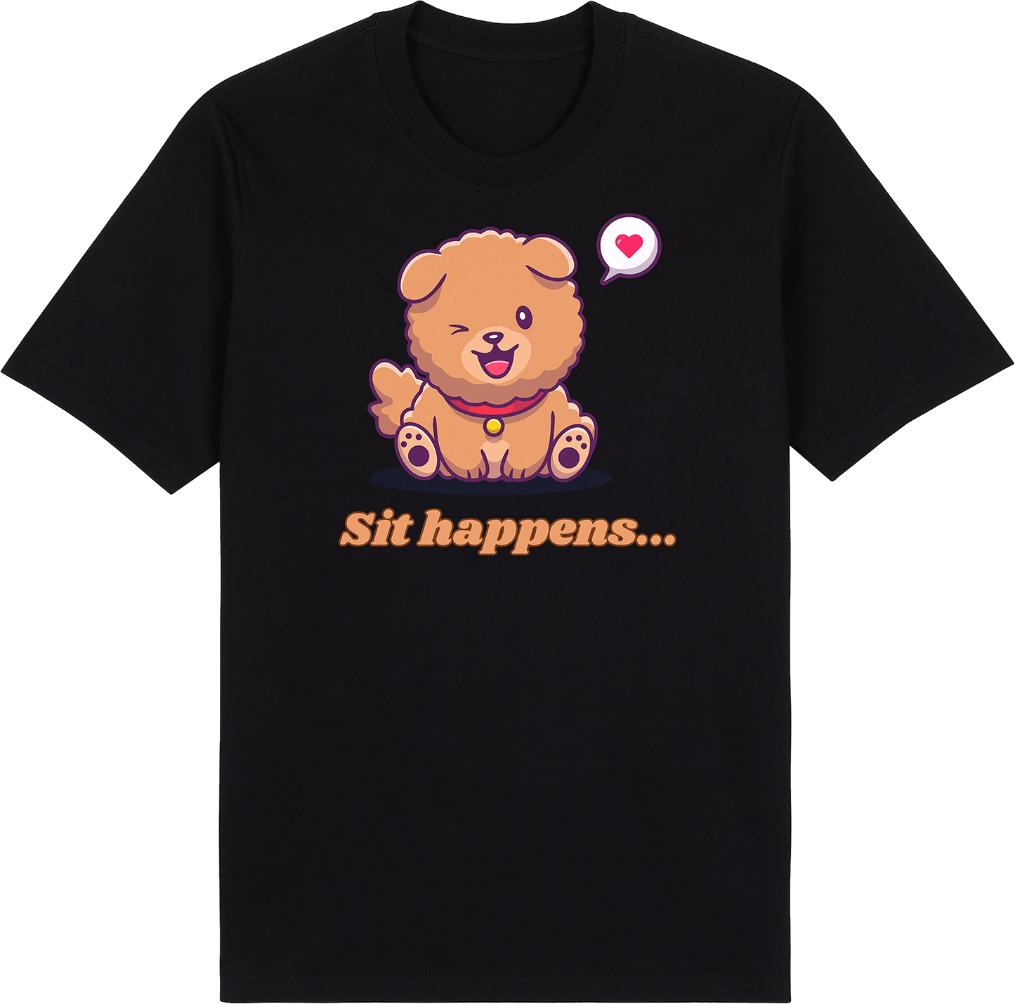 Sit happens by ShiroInu Prints