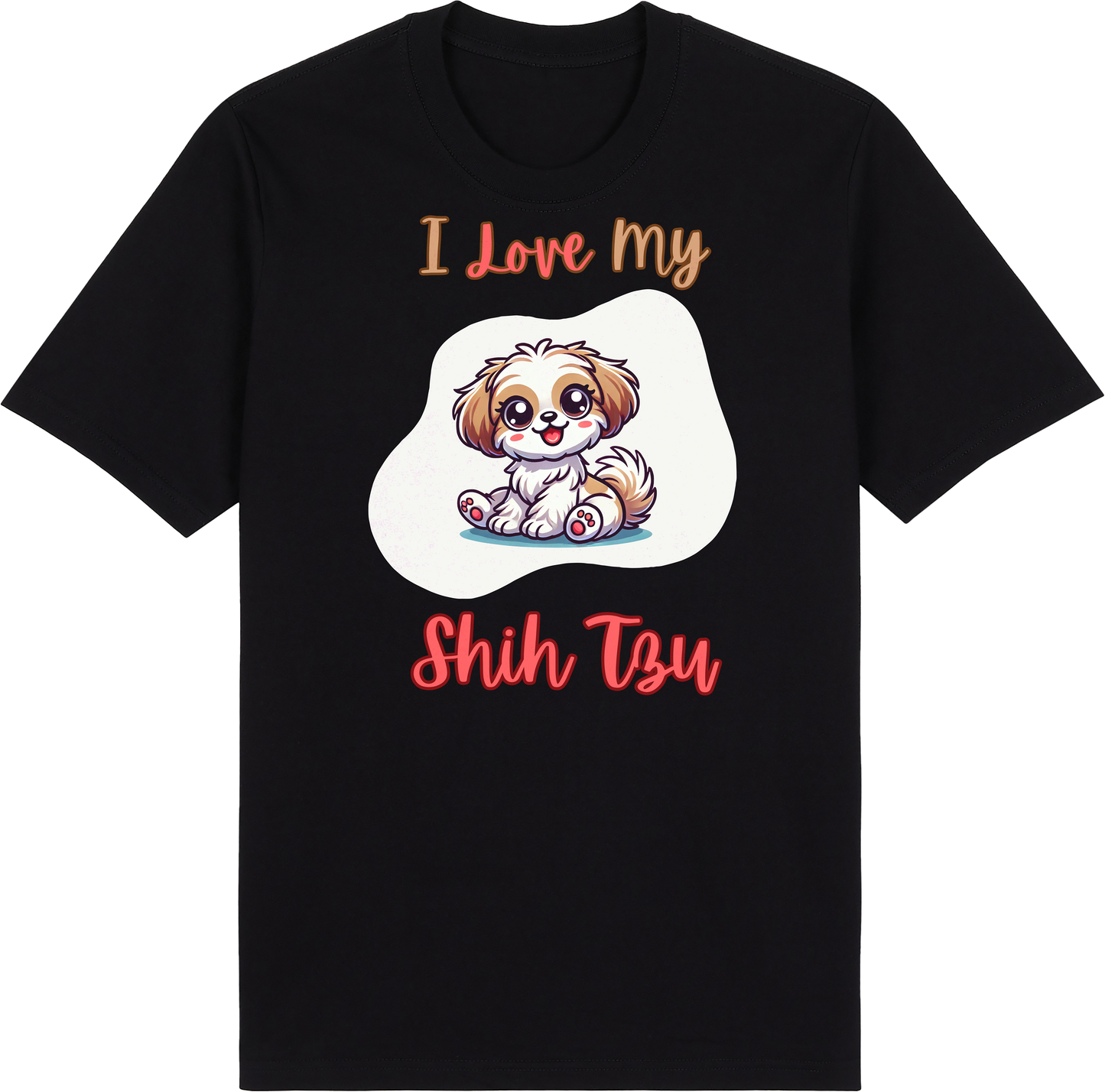 I Love my Shih Tzu by ShiroInu Prints