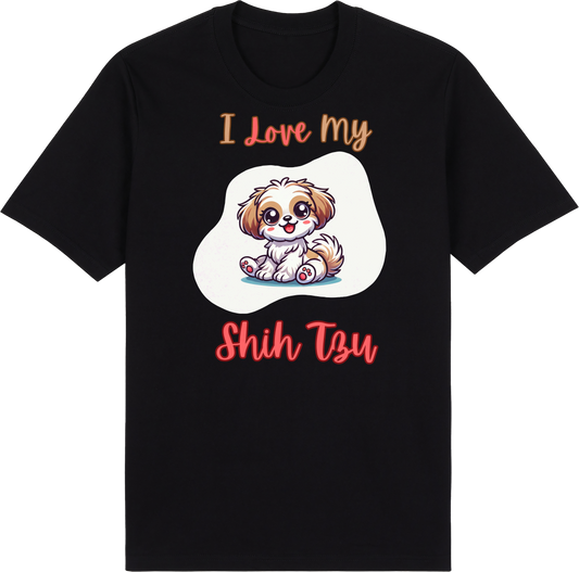 I Love my Shih Tzu by ShiroInu Prints
