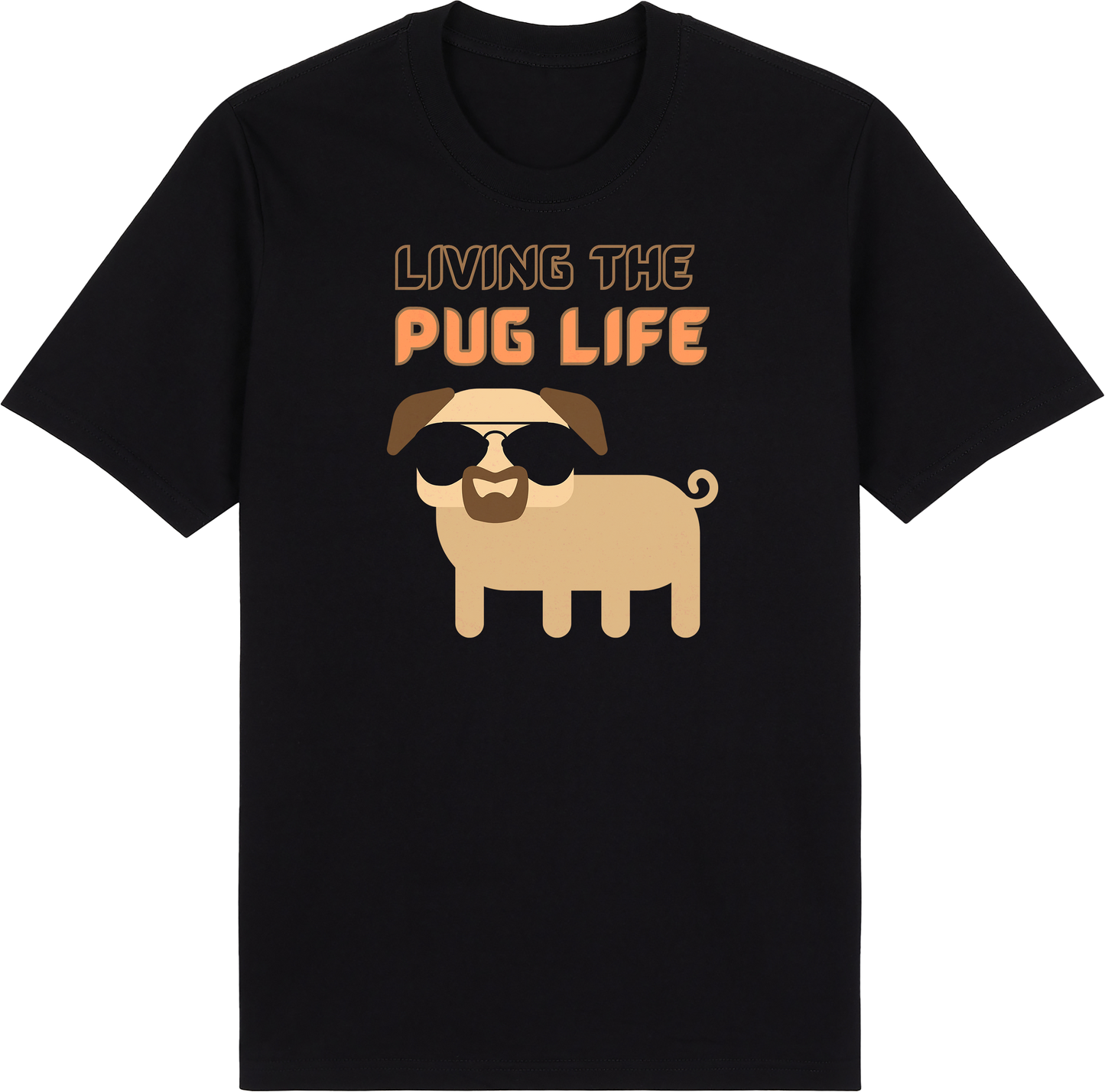 Living the Pug Life by ShiroInu Prints