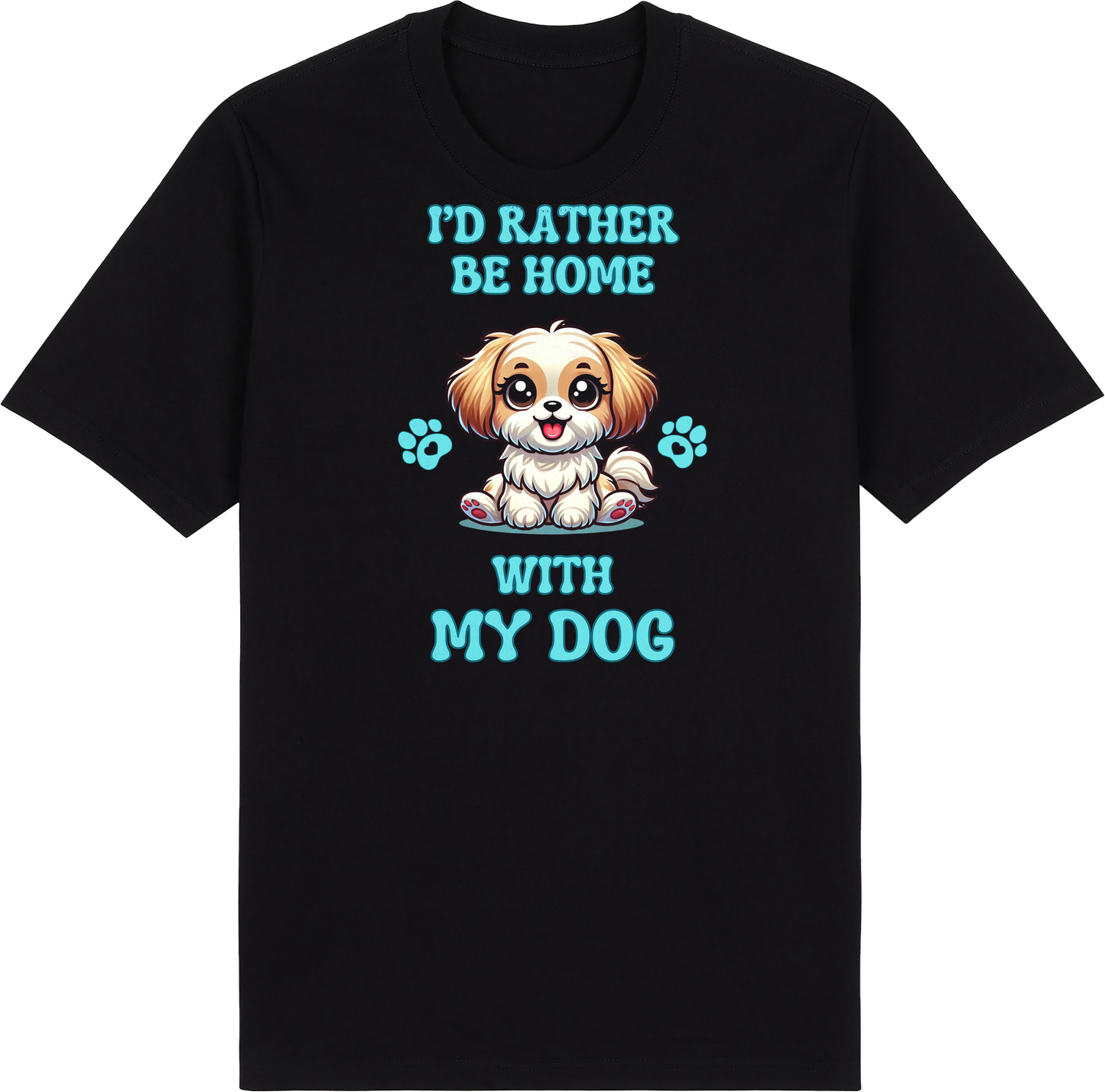I'd Rather be Home with My Dog by ShiroInu Prints