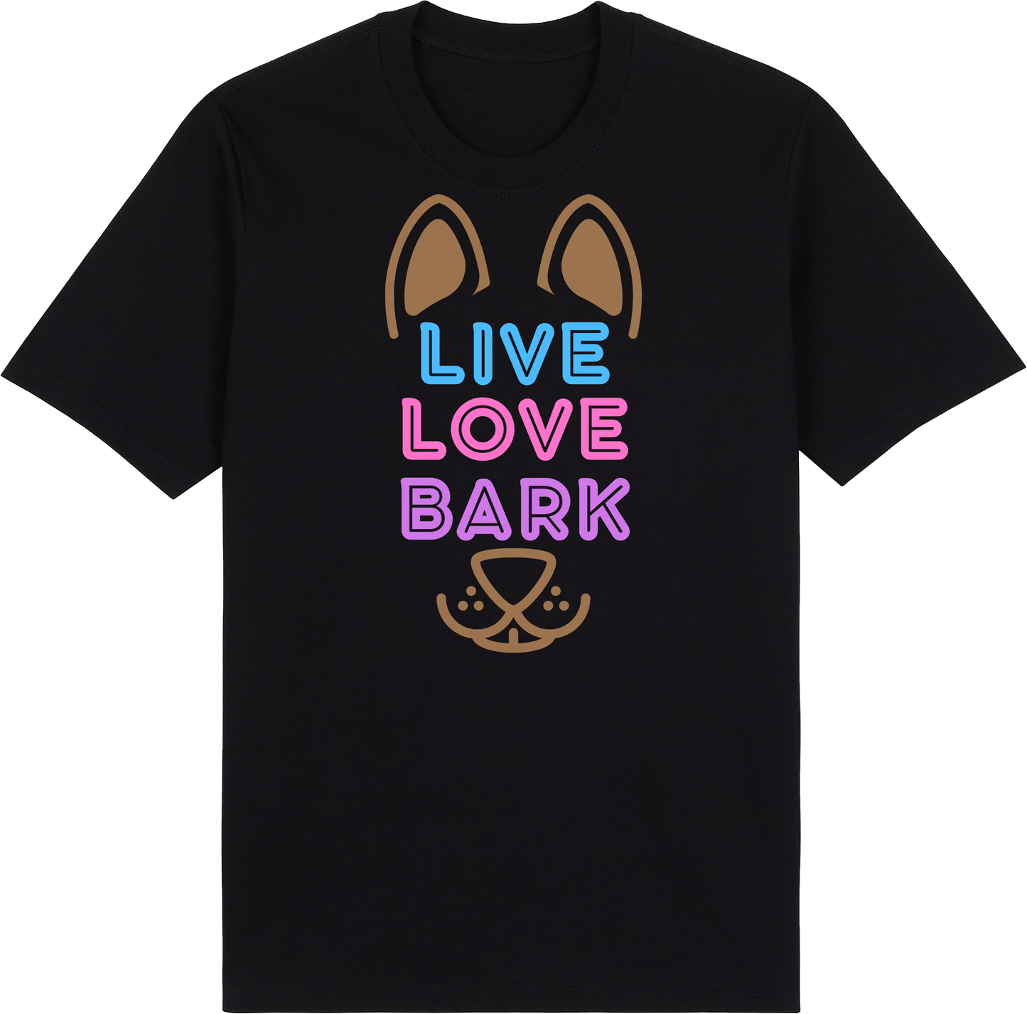 Live Love Bark by ShiroInu Prints
