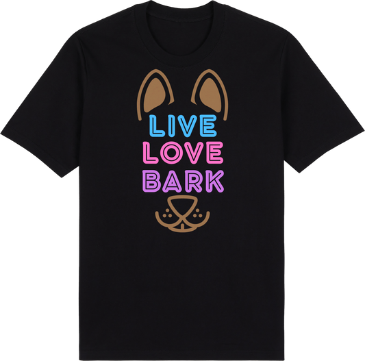 Live Love Bark by ShiroInu Prints