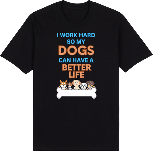 Work Hard for My Dog by ShiroInu Prints