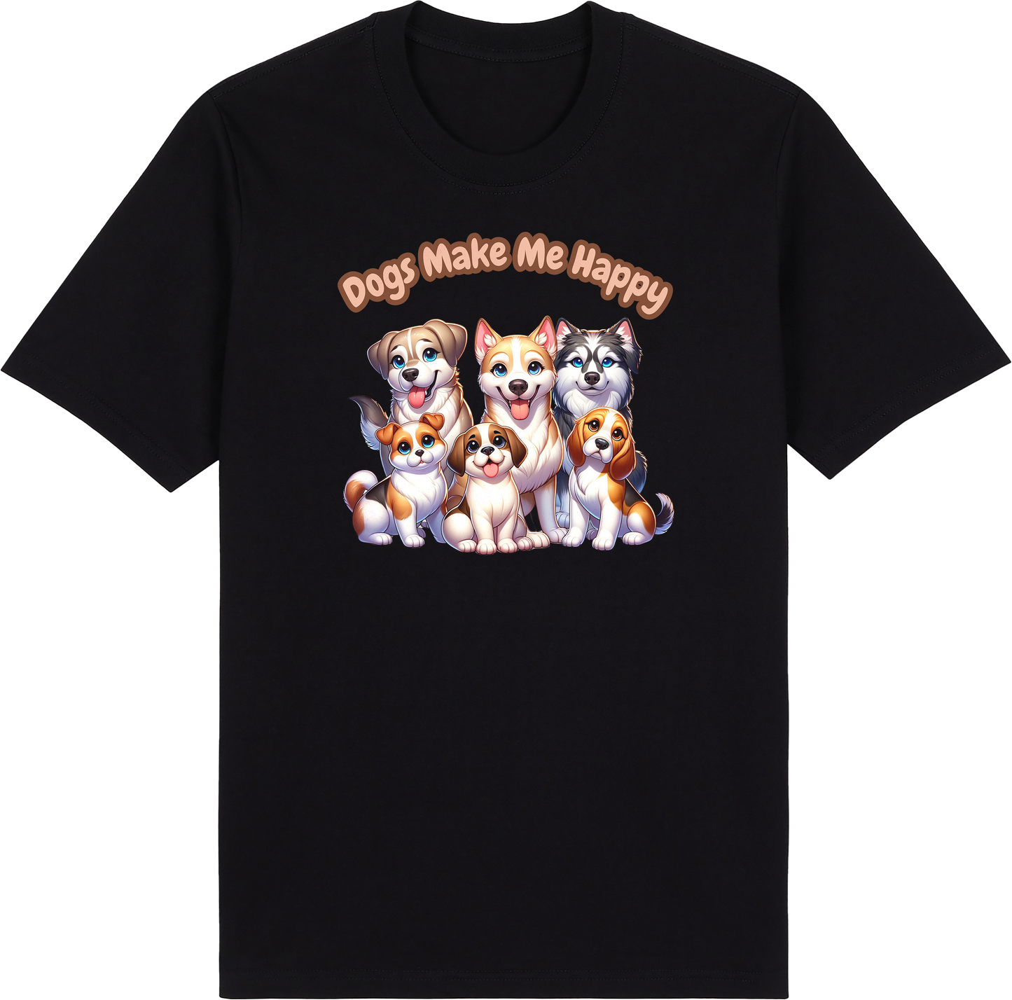 Dogs Make Me Happy by ShiroInu Prints
