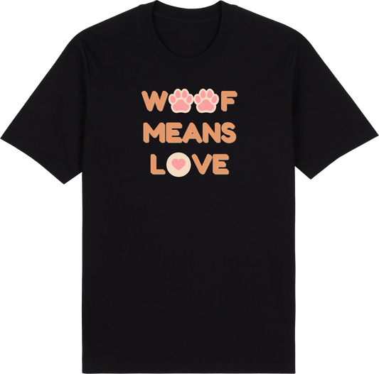 Woof Means Love by ShiroInu Prints