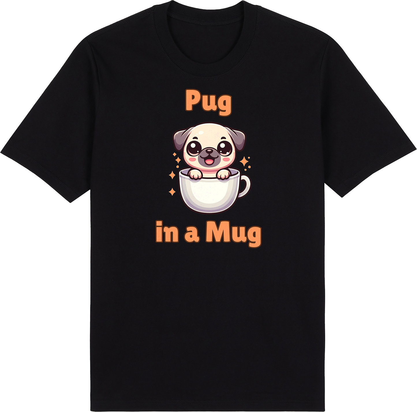 Pug in a Mug by ShiroInu Prints