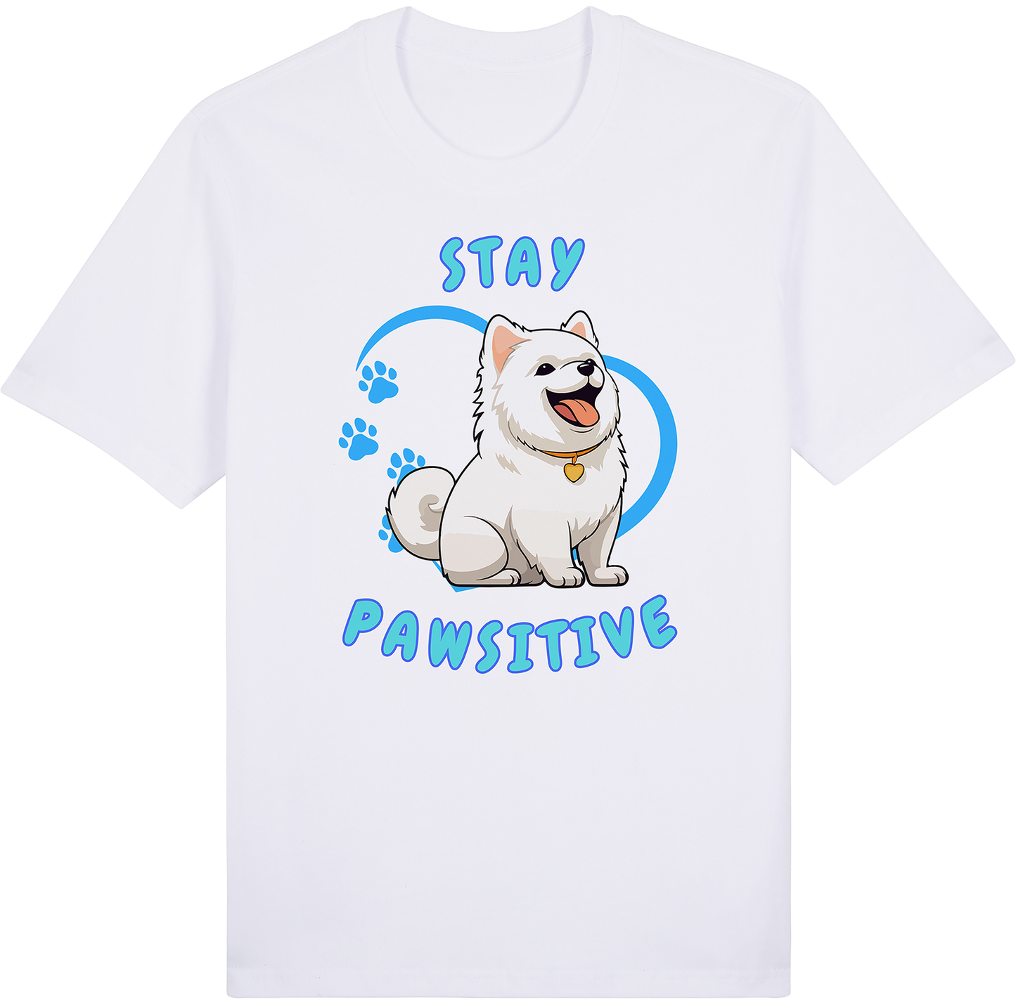 Stay Pawsitive (Dog) by ShiroInu Prints