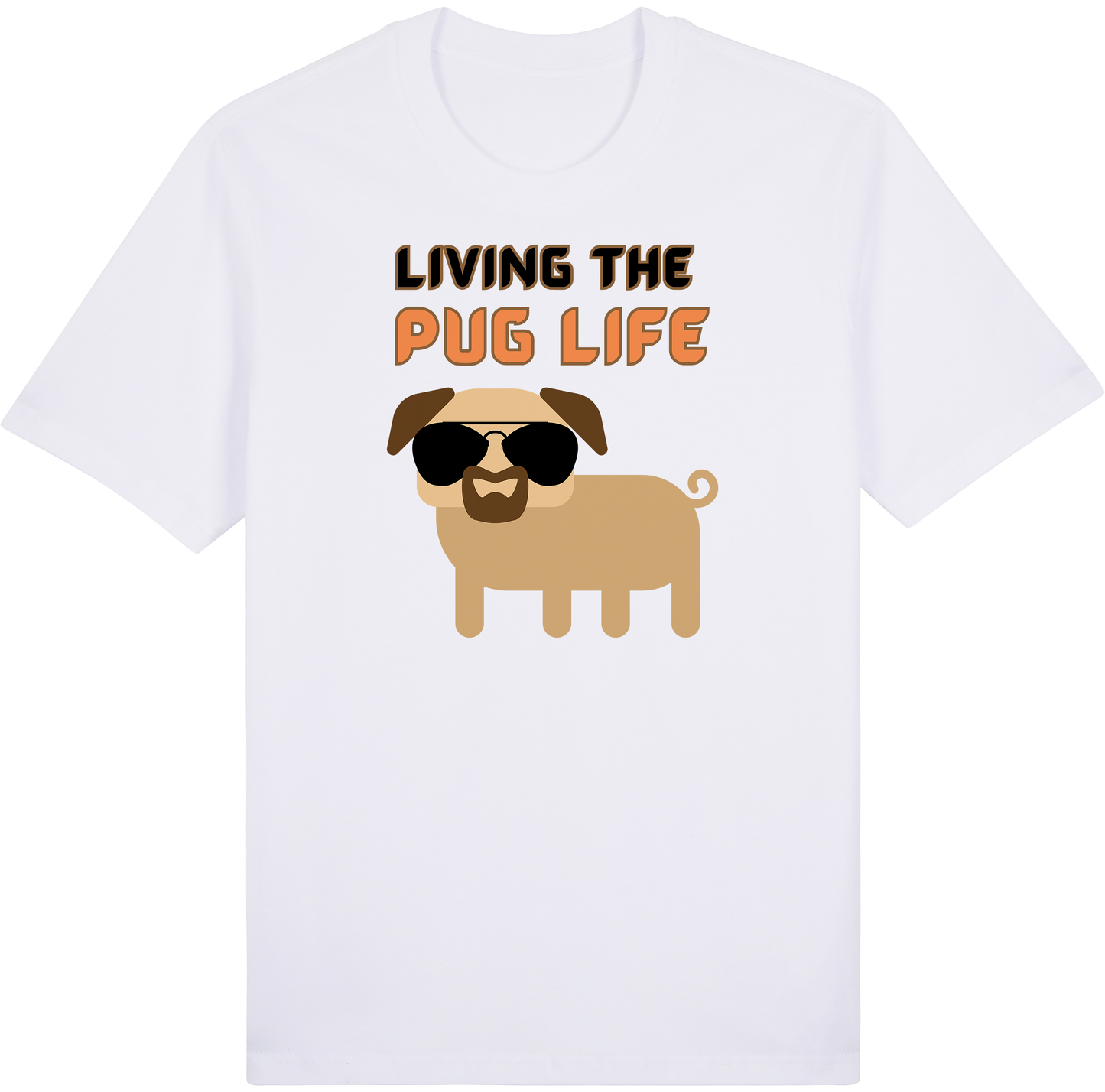 Living the Pug Life by ShiroInu Prints