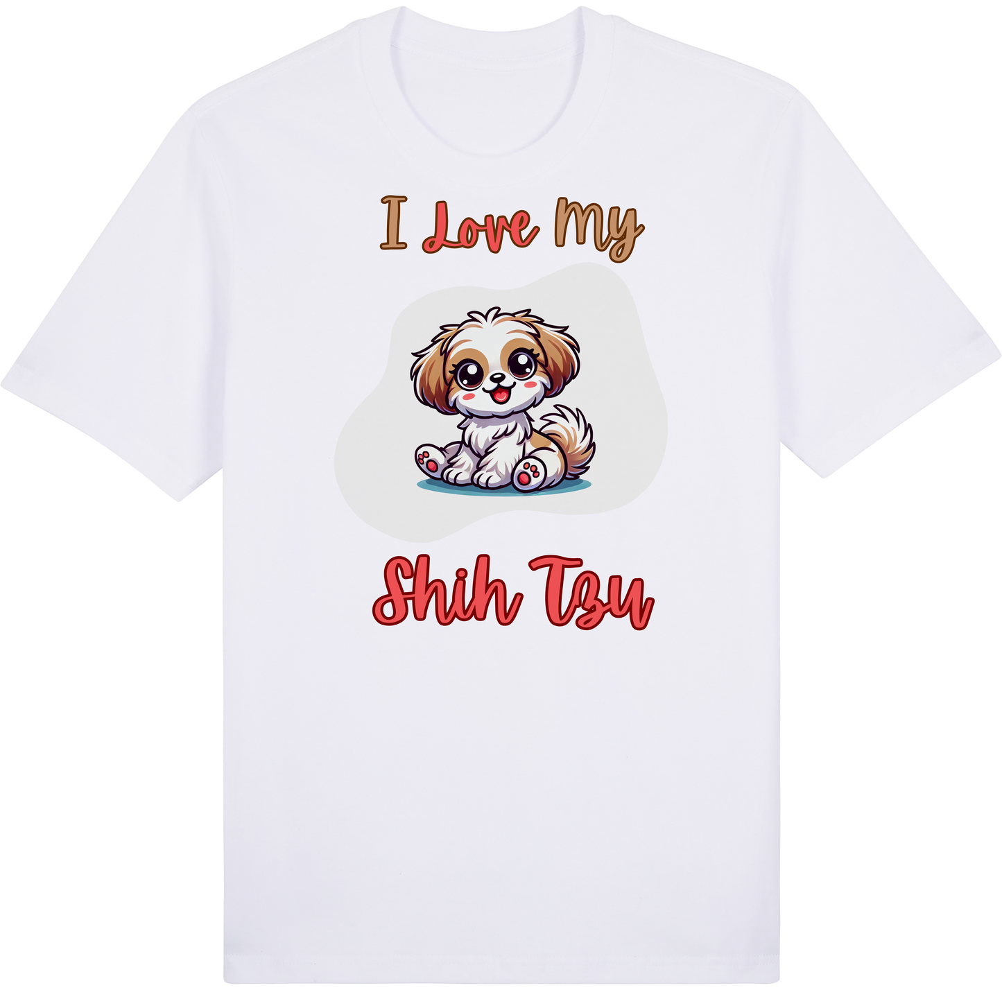 I Love my Shih Tzu by ShiroInu Prints