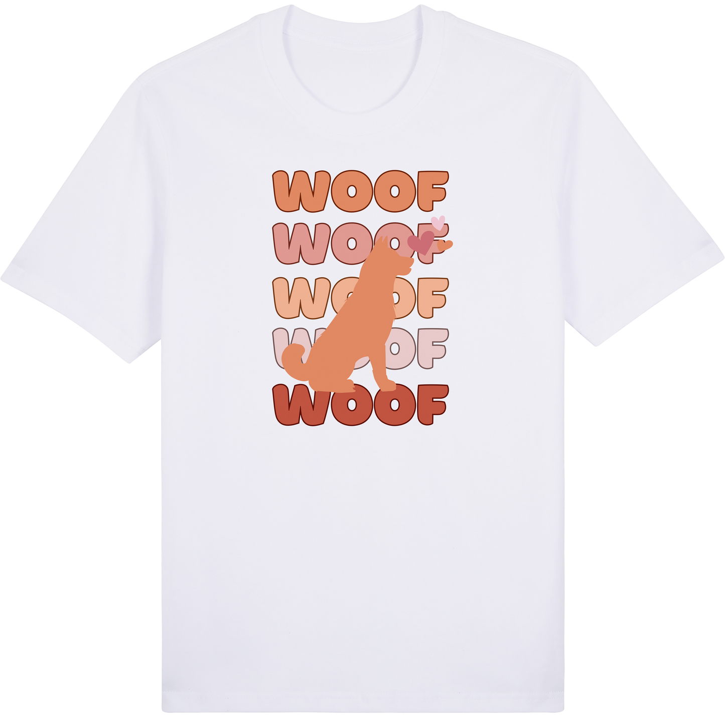 Peach Fuzz Woof by ShiroInu Prints