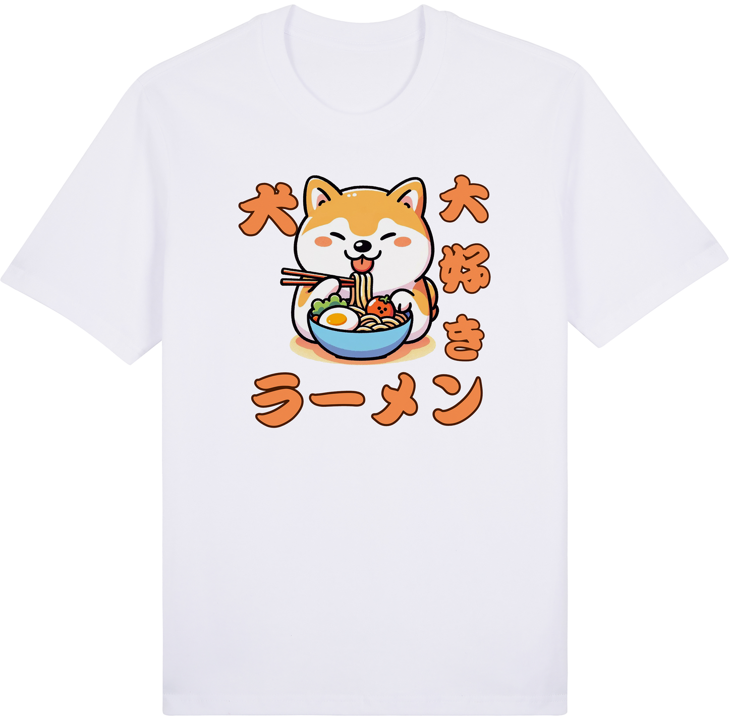 Inu loves Ramen by ShiroInu Prints