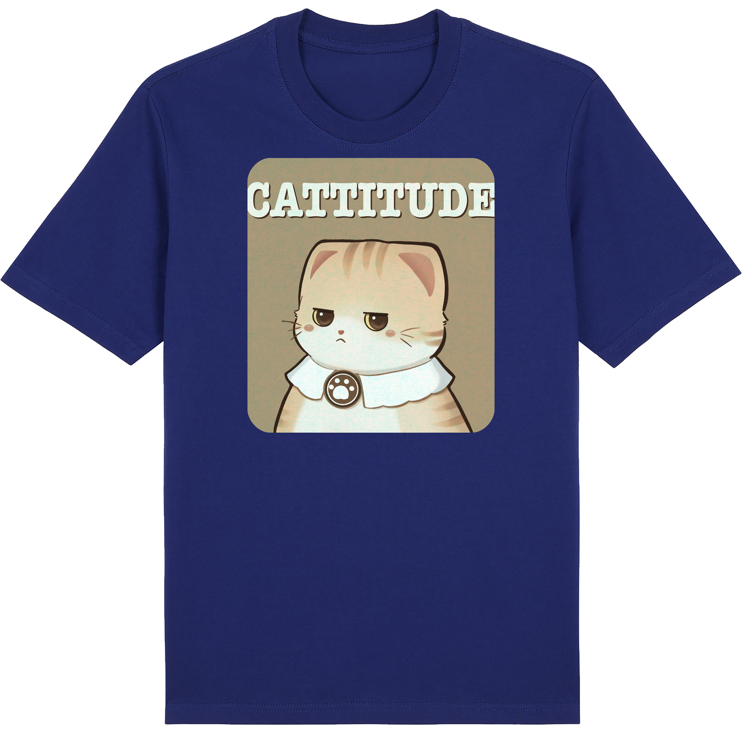 CATTITUDE – Orange Tabby Cat Tee
