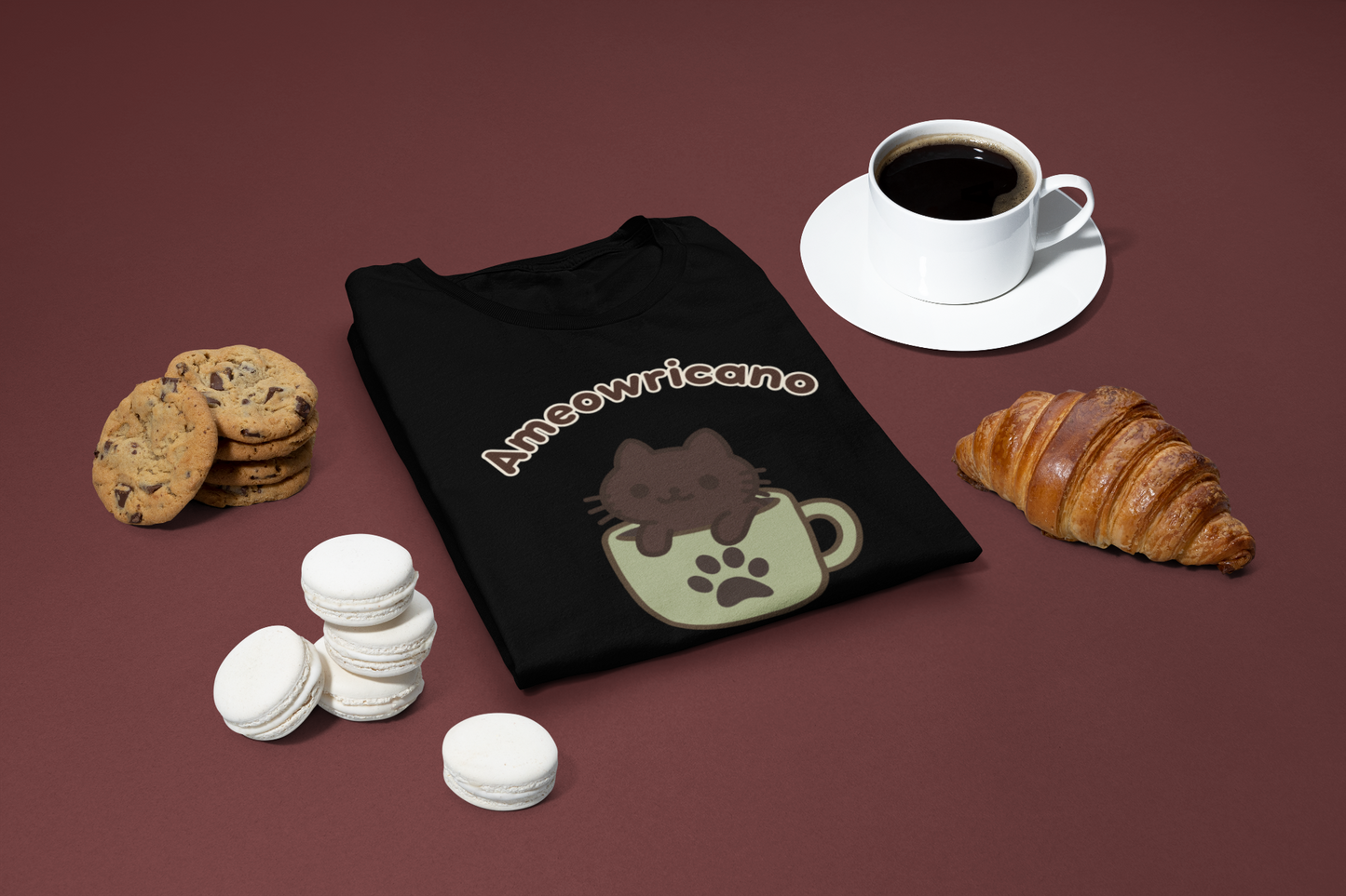 Ameowricano Tee – Catfé Cuties Collection