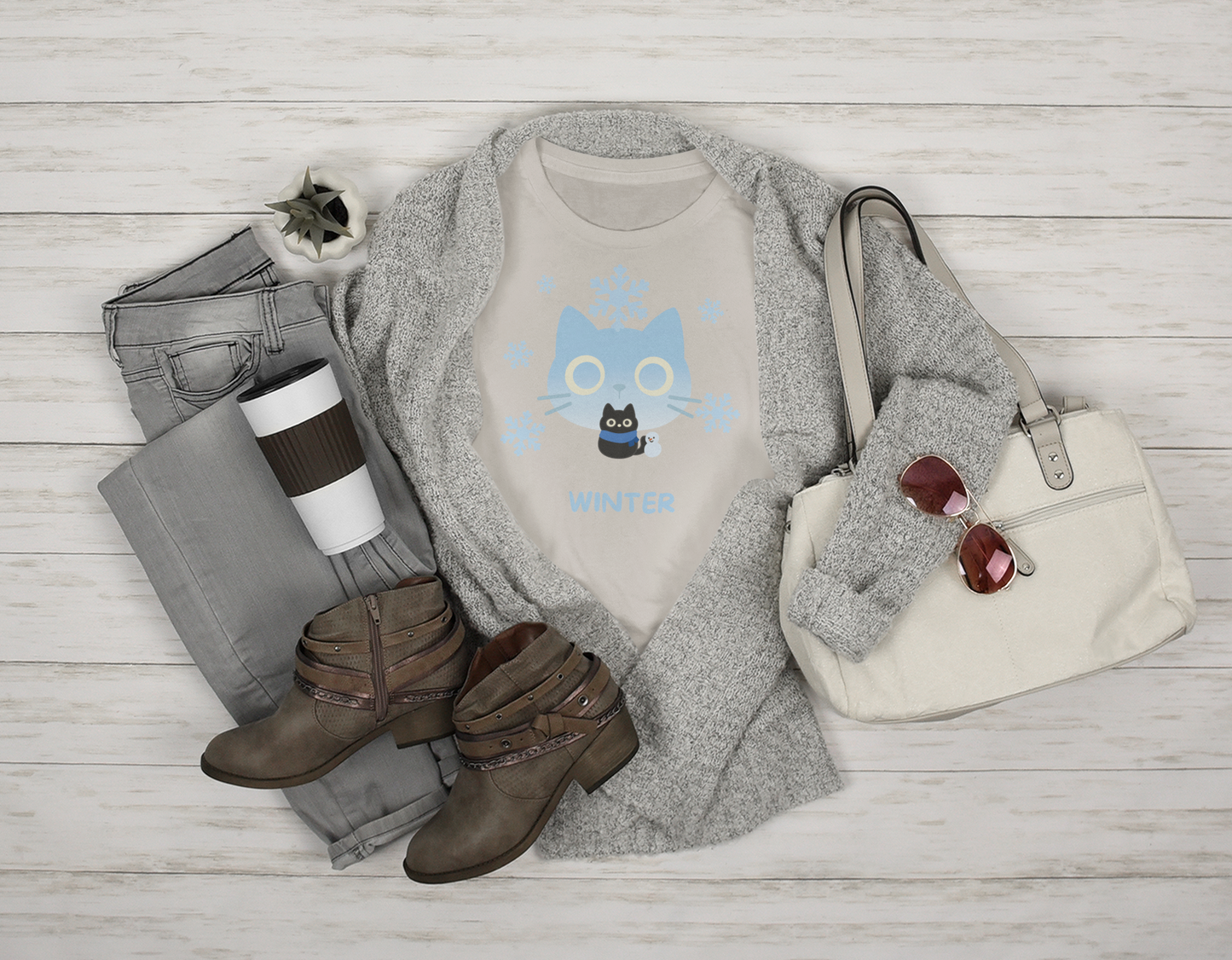 ❄️ Winter Elemental Cat featuring Kuro – Elemental Cat Series: Seasons Collection