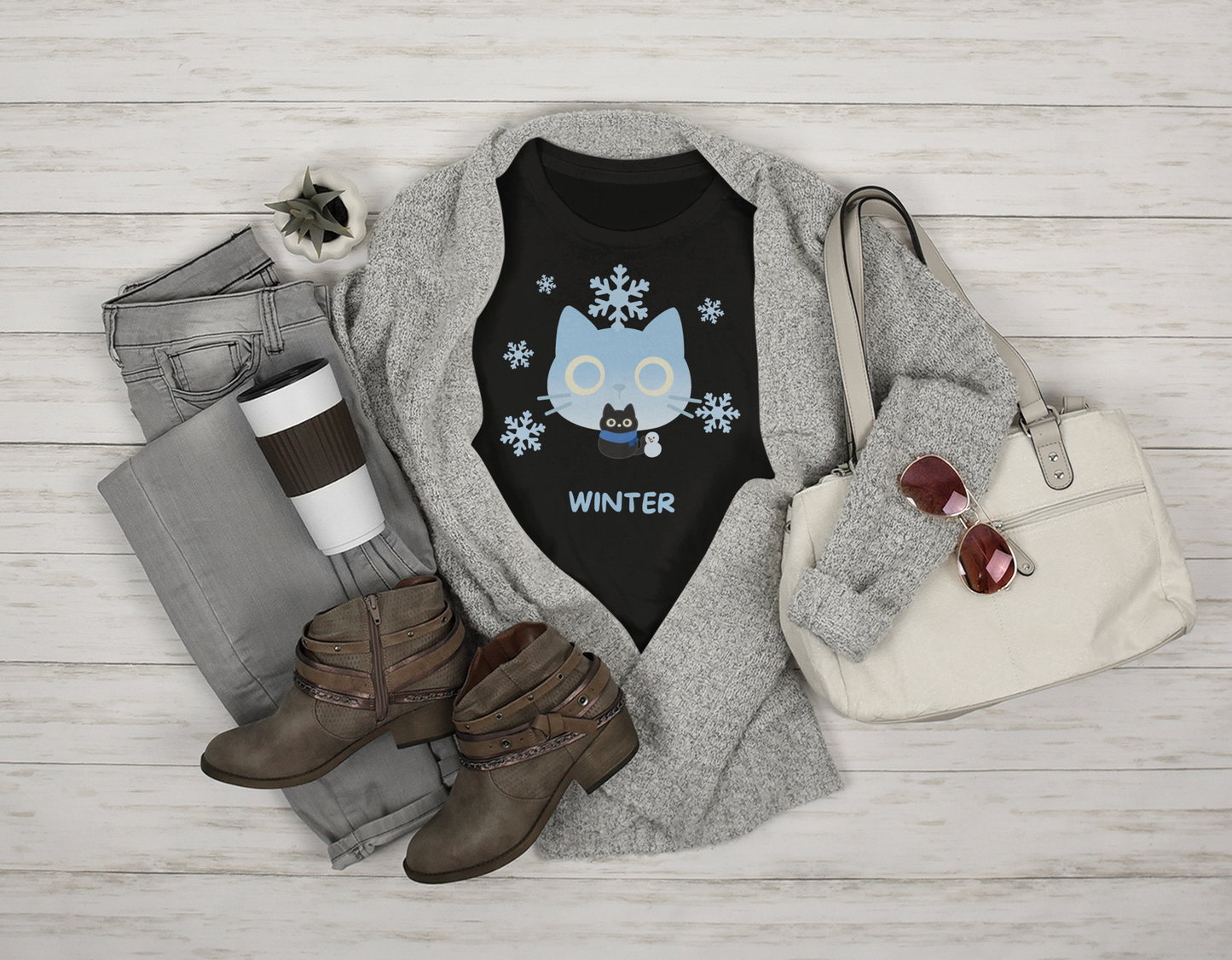 ❄️ Winter Elemental Cat featuring Kuro – Elemental Cat Series: Seasons Collection