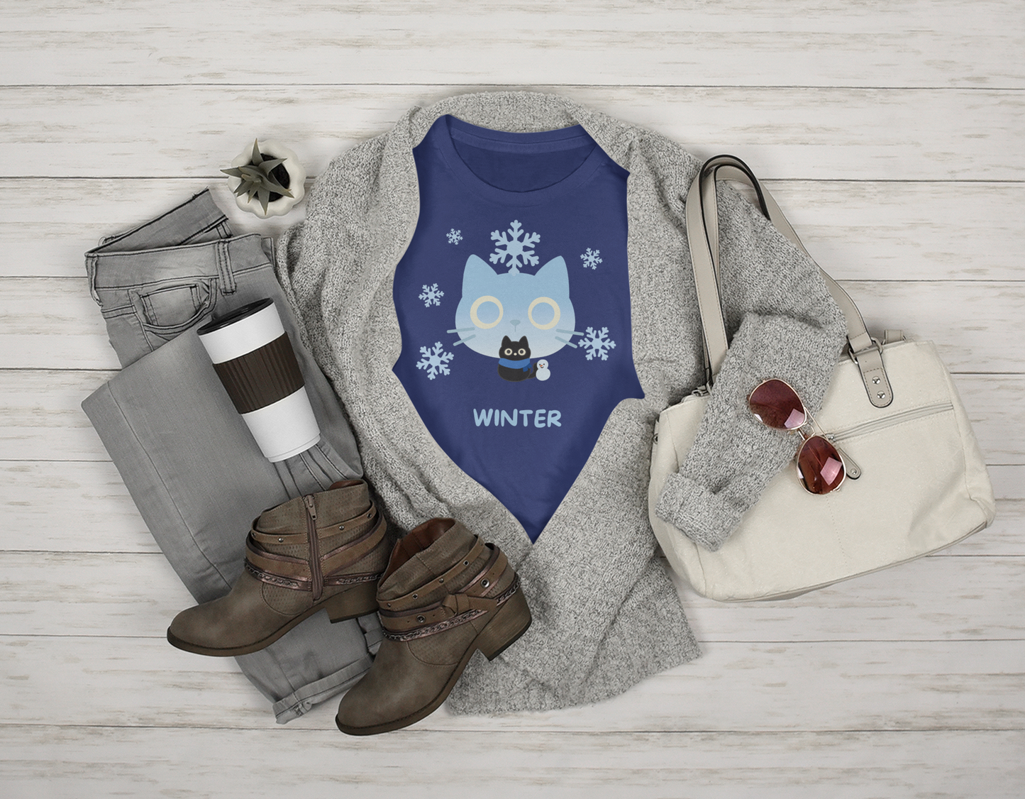 ❄️ Winter Elemental Cat featuring Kuro – Elemental Cat Series: Seasons Collection