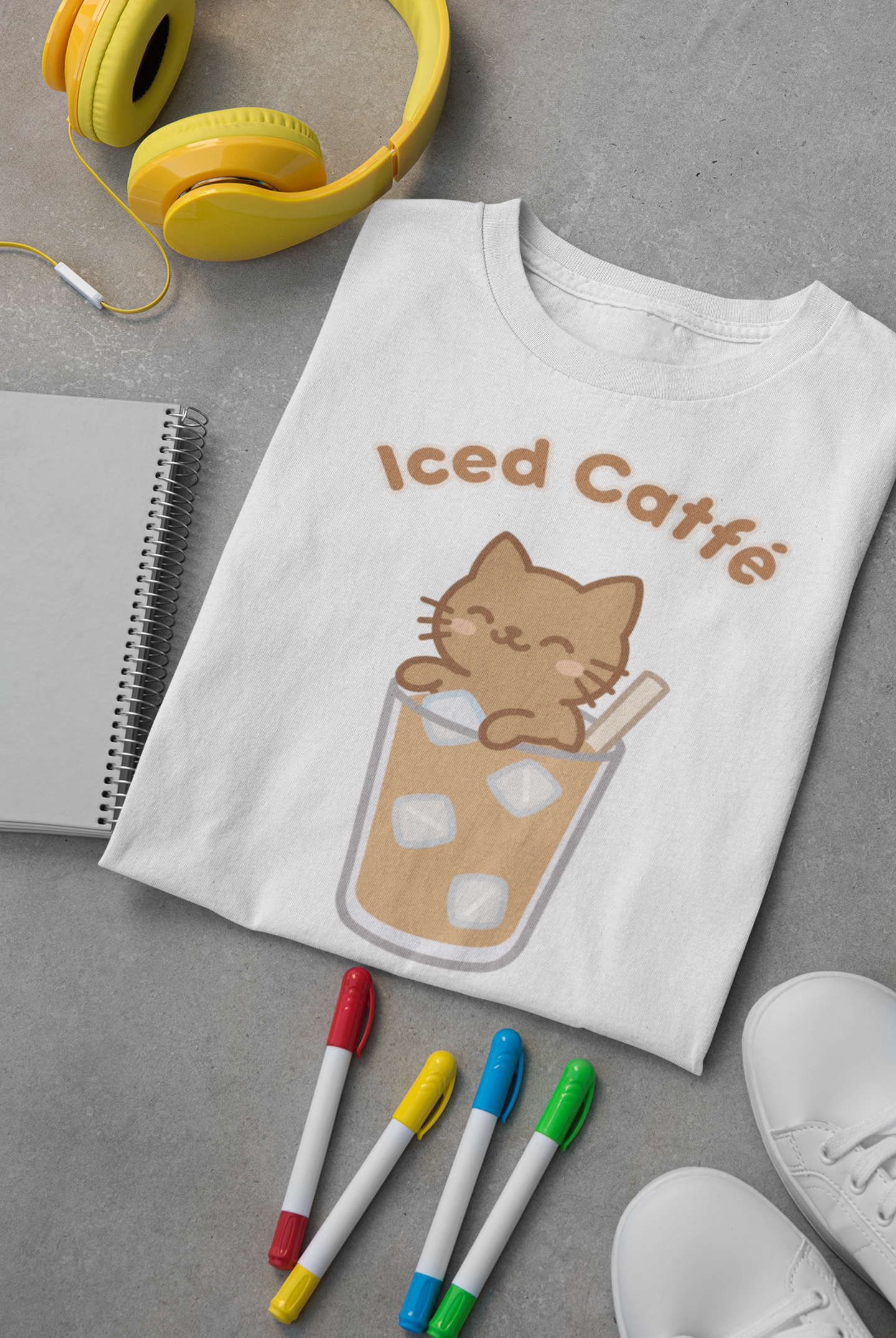Iced Catfé Tee – Catfé Cuties Collection