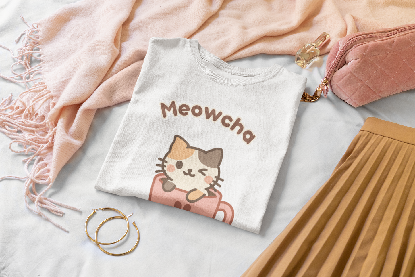 Meowcha Tee – Catfé Cuties Collection