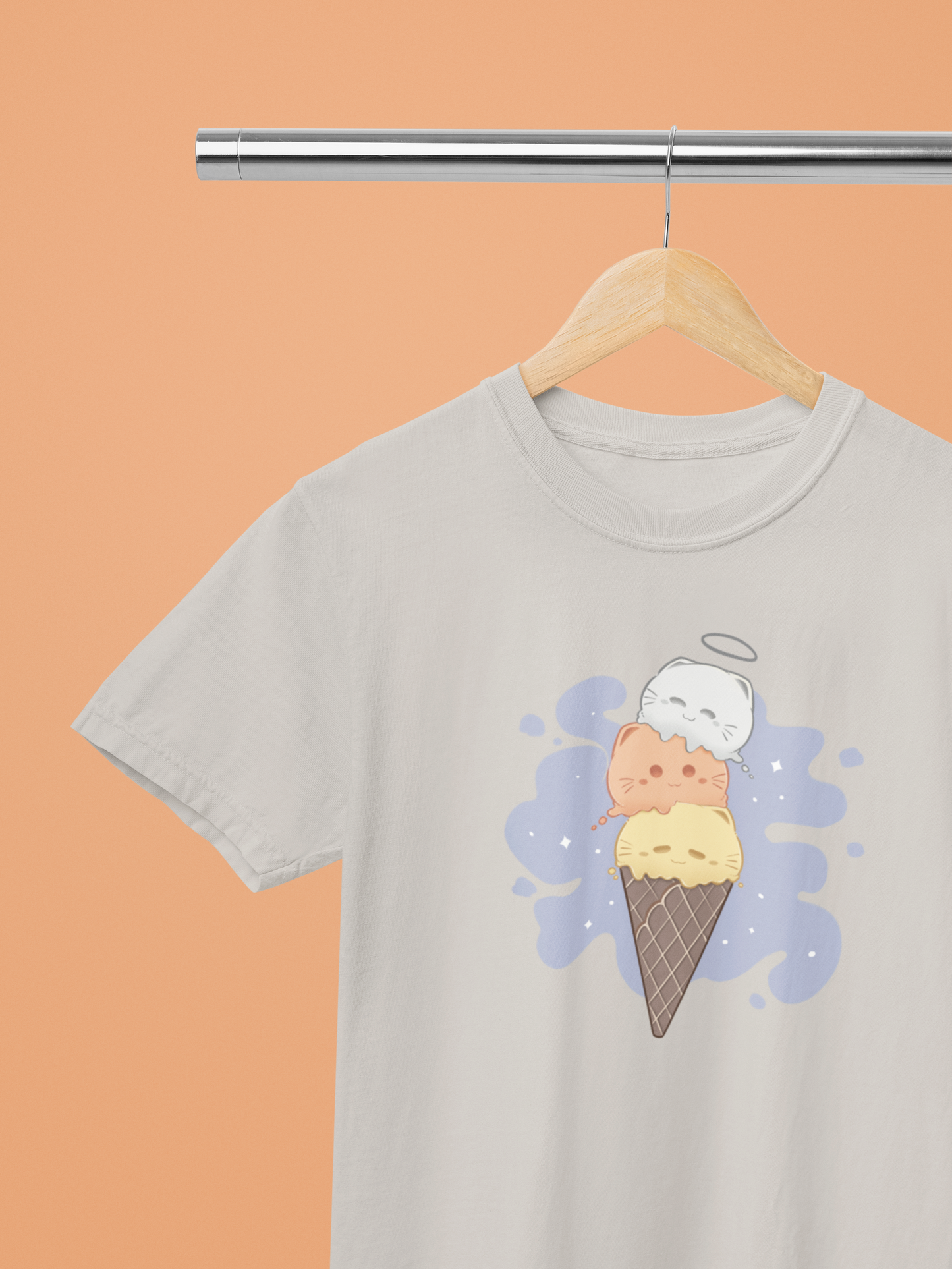 Peach Parfait Scoops Tee – Ice Scream Dreams Collection by Cinnamoon