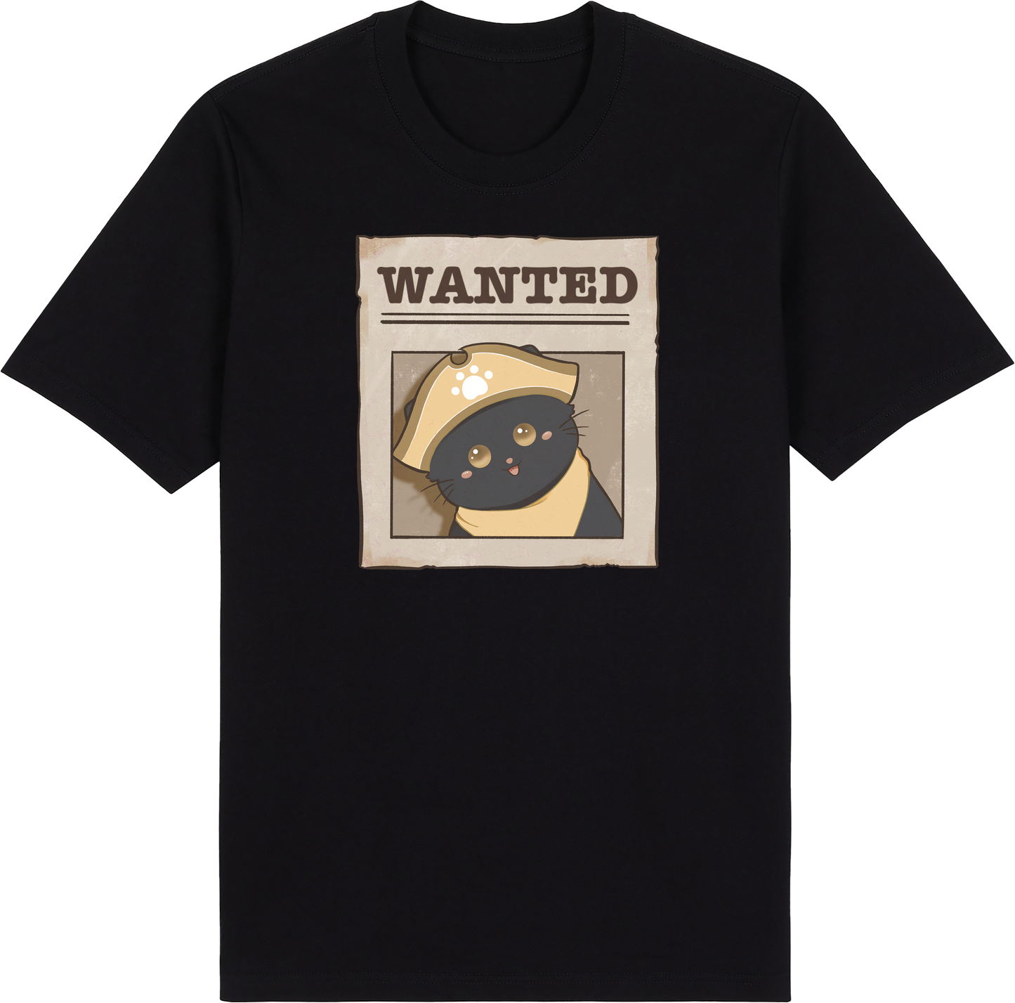 Captain Shadowclaw Tee – Wanted: Pirate Paws Collection by Cinnamoon