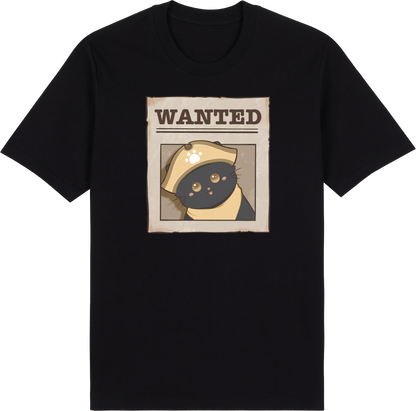 Captain Shadowclaw Tee – Wanted: Pirate Paws Collection by Cinnamoon