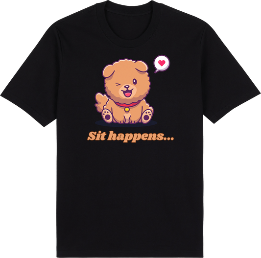Sit happens by ShiroInu Prints