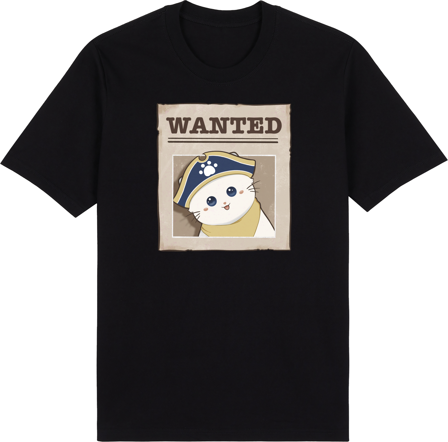 Snowfang the Bold Tee – Wanted: Pirate Paws Collection by Cinnamoon