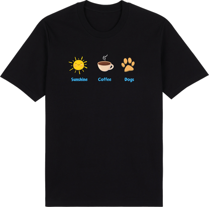 Sunshine. Coffee. Dogs by ShiroInu Prints
