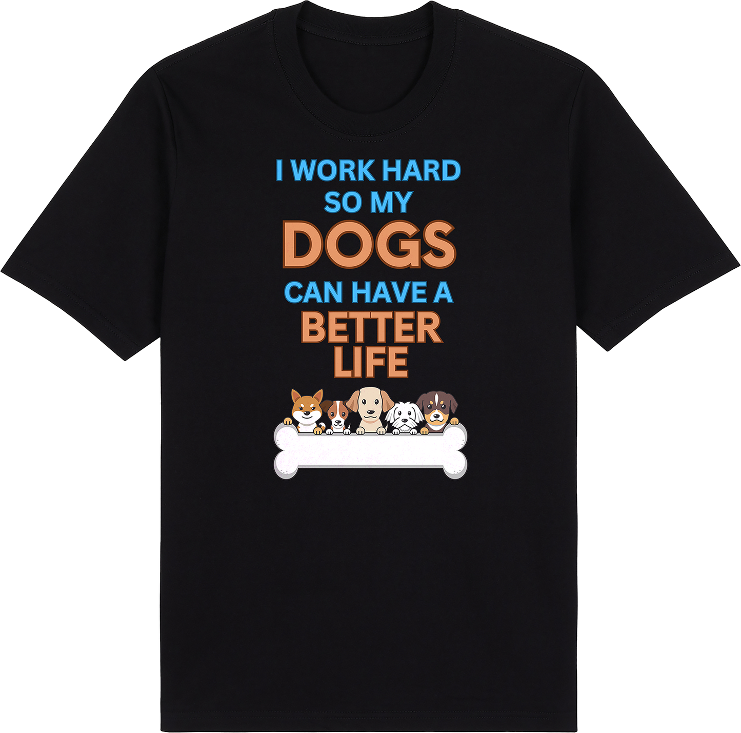 Work Hard for My Dog by ShiroInu Prints