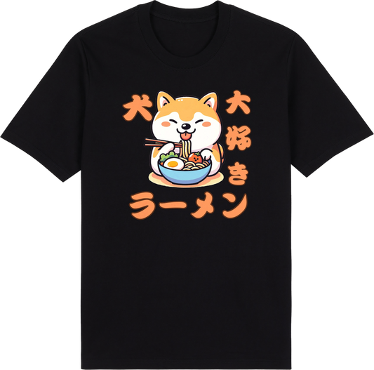 Inu loves Ramen by ShiroInu Prints
