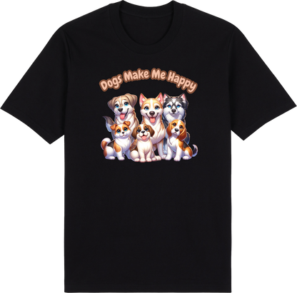 Dogs Make Me Happy by ShiroInu Prints