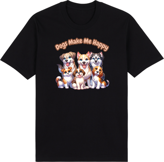 Dogs Make Me Happy by ShiroInu Prints
