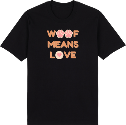 Woof Means Love by ShiroInu Prints