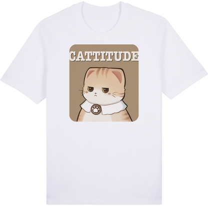 CATTITUDE – Orange Tabby Cat Tee
