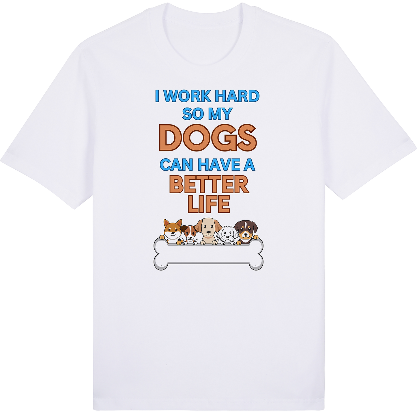 Work Hard for My Dog by ShiroInu Prints