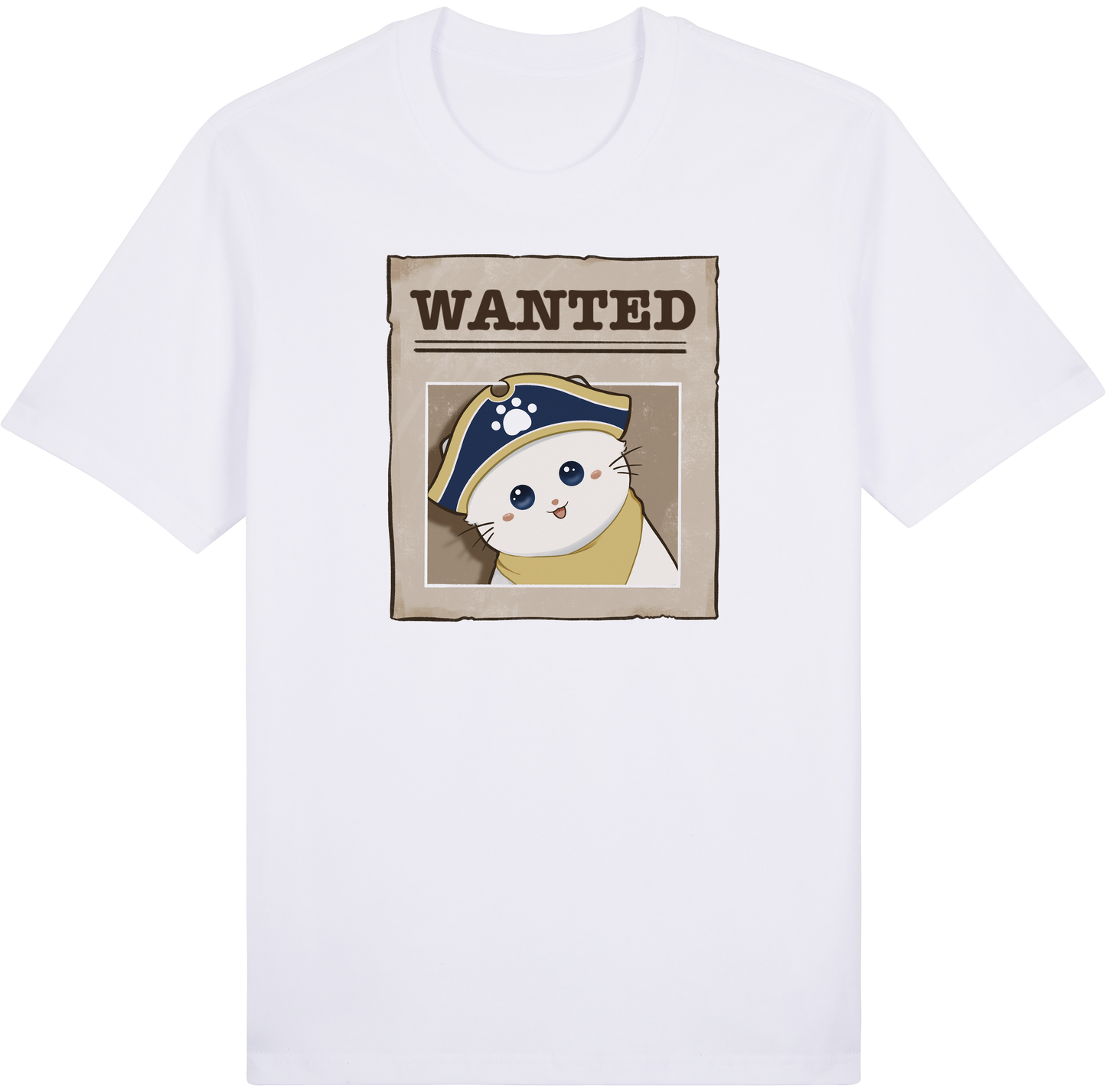 Snowfang the Bold Tee – Wanted: Pirate Paws Collection by Cinnamoon