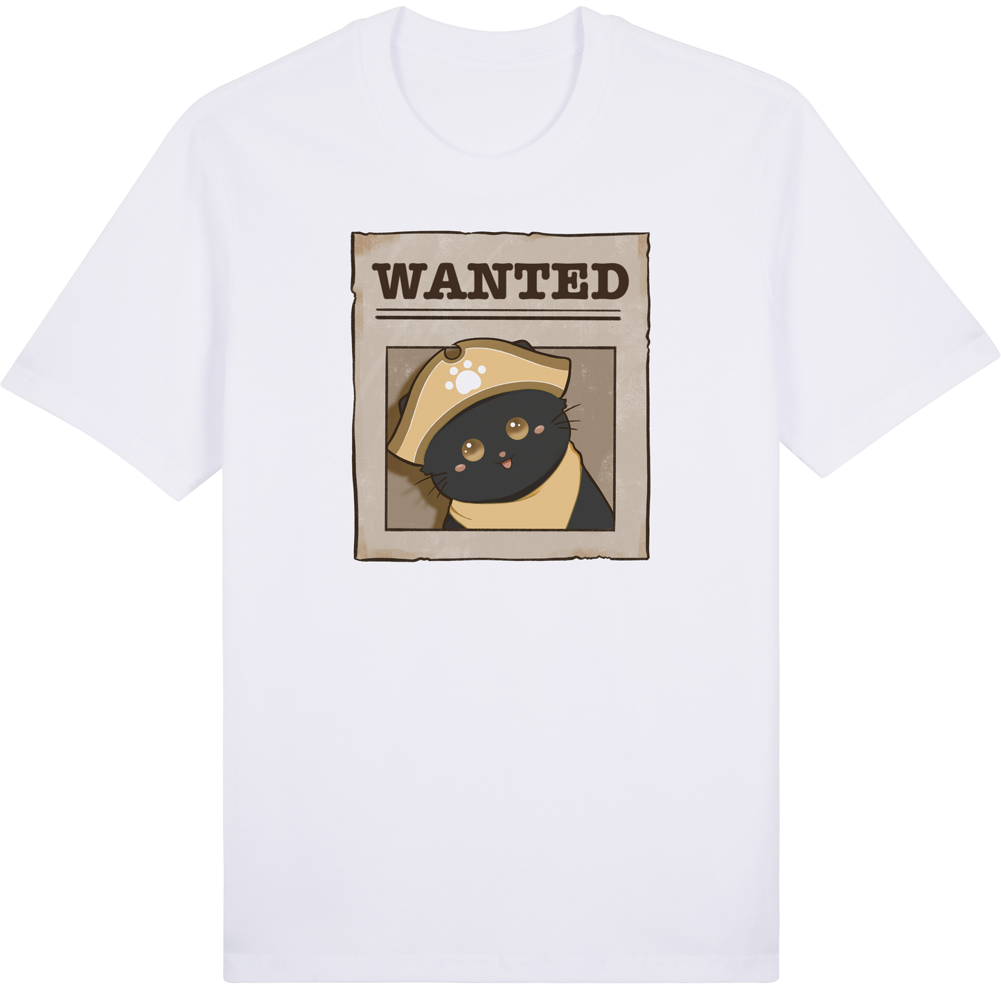 Captain Shadowclaw Tee – Wanted: Pirate Paws Collection by Cinnamoon