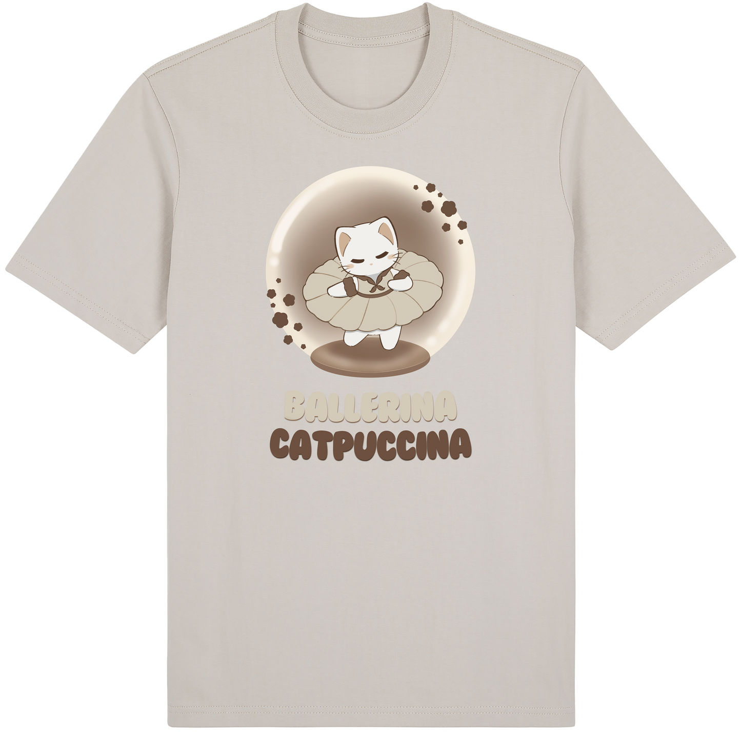 Ballerina Catpuccina White Cat – Mocha Variant by Cinnamoon