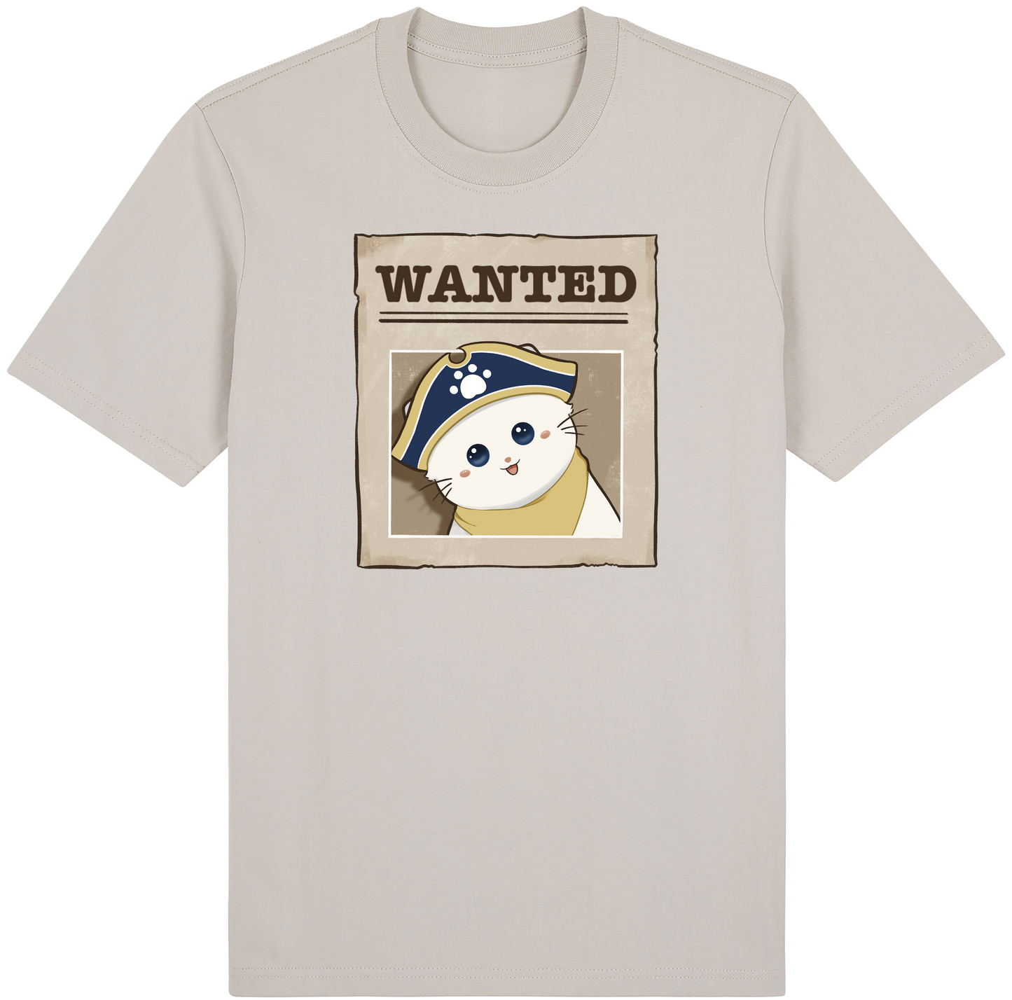 Snowfang the Bold Tee – Wanted: Pirate Paws Collection by Cinnamoon