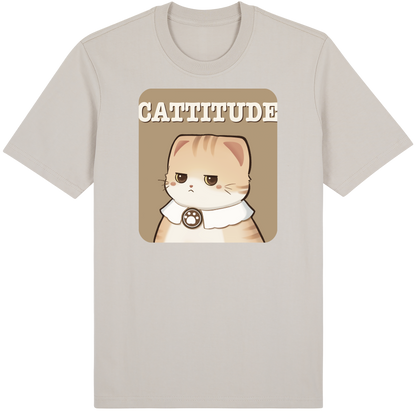 CATTITUDE – Orange Tabby Cat Tee