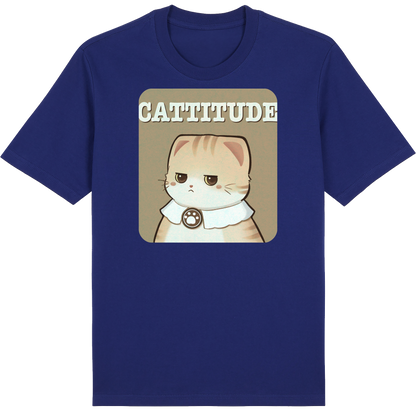 CATTITUDE – Orange Tabby Cat Tee