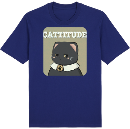 CATTITUDE – Black Cat Tee by Cinnamoon