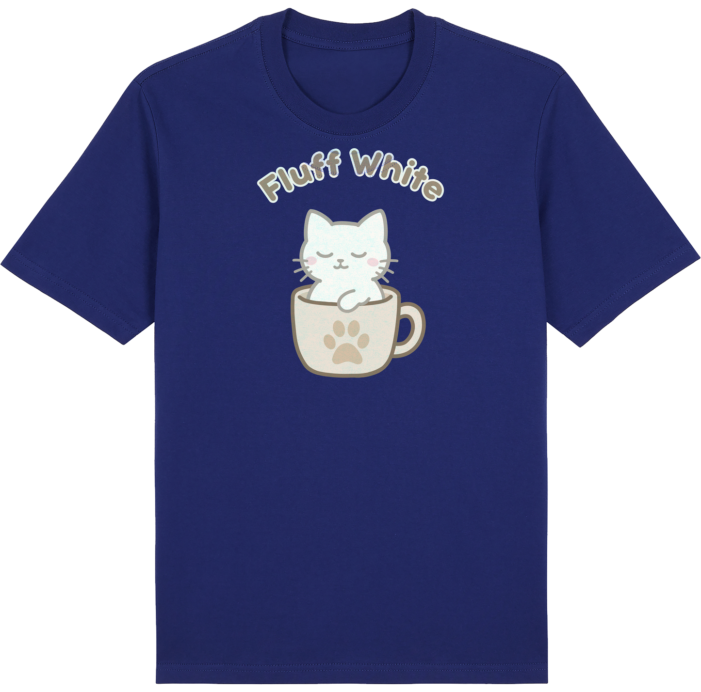 Fluff White Tee – Catfé Cuties Collection