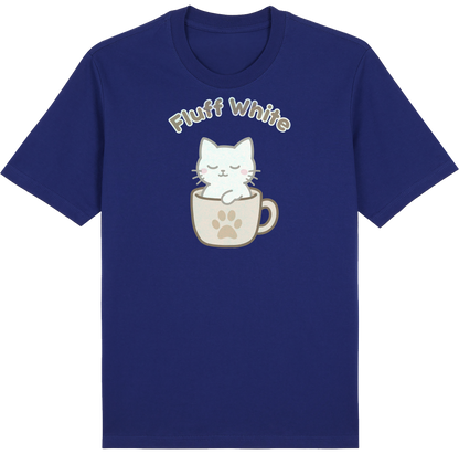 Fluff White Tee – Catfé Cuties Collection