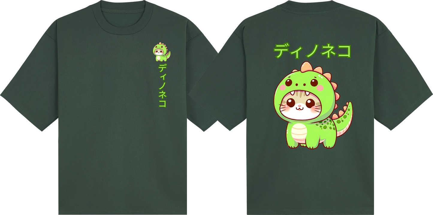 Dino Cat (Oversized Tees)