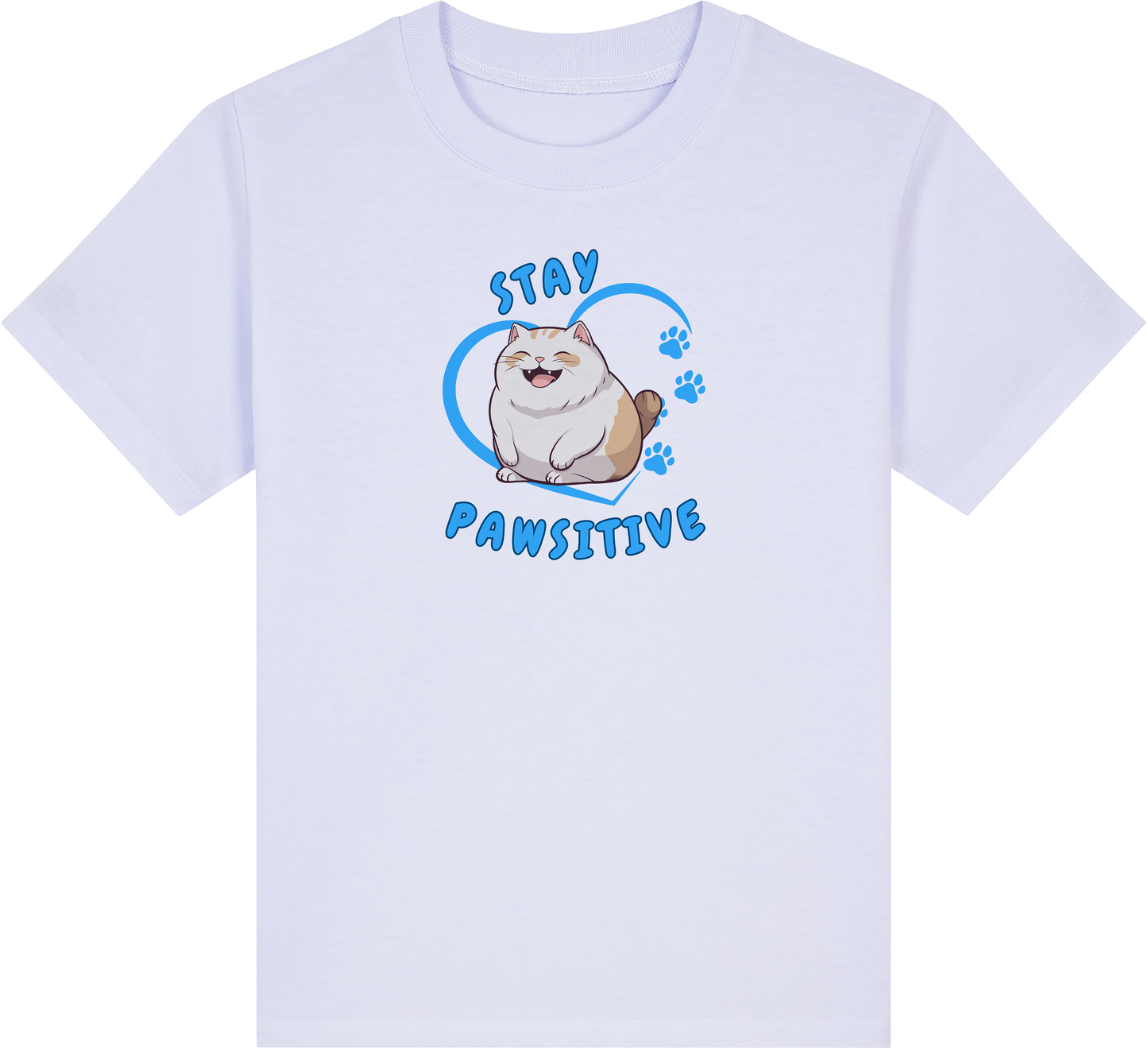 Stay Pawsitive (Cats) Kids T-Shirt